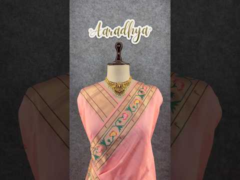 Soft Tussar Silk Pastel Paithani Saree