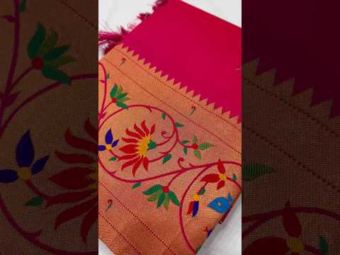 Harmony Paithani Soft Silk Meenakari Peacock Pallu Saree