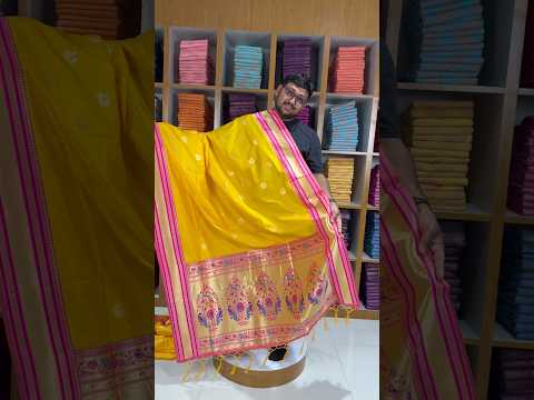 Traditional Paithani Kadiyal Border Saree
