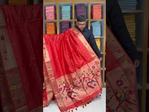 Phoolmala Paithani Soft Khadi Raw Silk Saree