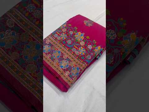 Pashmina Kashmiri Meenakari Silk Saree