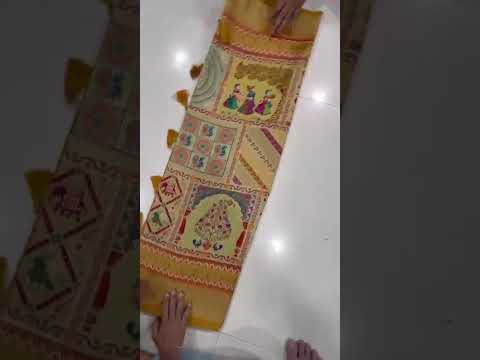Soft Gaji Silk Position Pashmina Saree