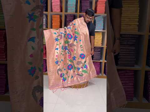 Dupatta - Pure Zari Floral Multicolor Weaving Paithani Dupatta