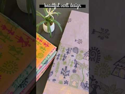 Soft Chanderi Cotton Warli-Inspired Weaving Saree