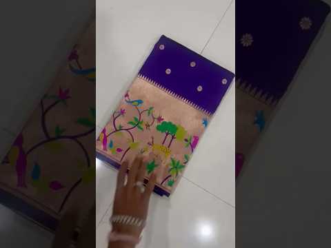 Forest Meena Zari Pallu Paithani Saree