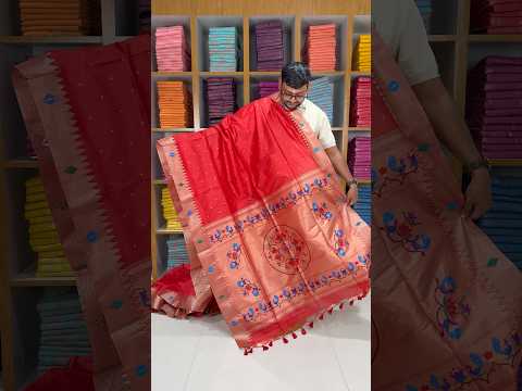 Soft Khadi Raw SIlk Mandap Paithani Saree