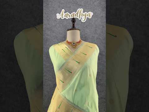 Kanchivaram Paithani Silk Big Parrot Zari Border Saree