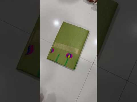 Soft Muga Cotton Meenakari Lotus Saree