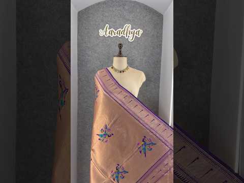Pure Fully Zari Woven Parrot Motif Paithani Dupatta