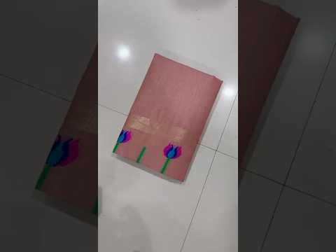Soft Muga Cotton Meenakari Lotus Saree