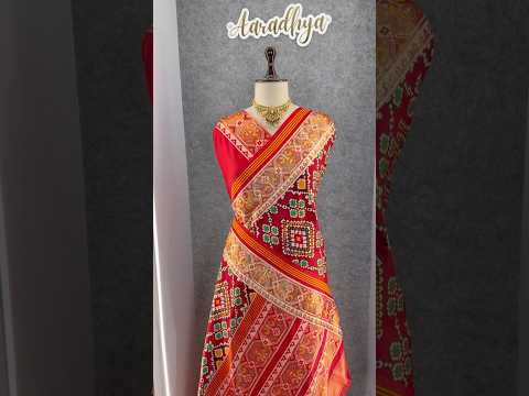 Premium Patola Weaving Phool Jaal Design Saree