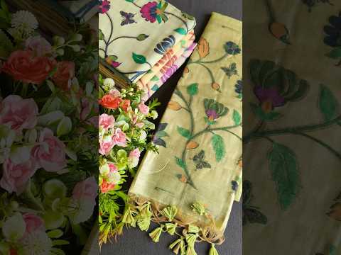 Soft Pure Muga Cotton Paithani Saree