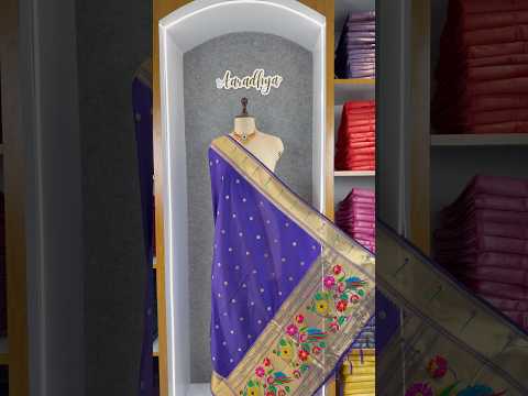 Pure Paithani Silk Weaving Zari Paithani Duppata