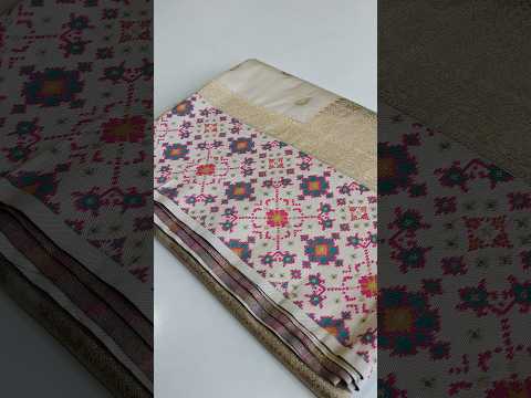 Pure Soft Silk Patola Meenakari Border Saree