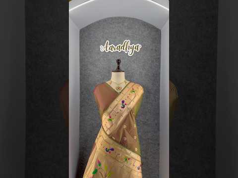 Pure Kanchipuram Paithani Silk Parrot Design Saree