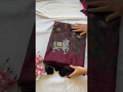 Soft Muga Cotton Pichwai Saree