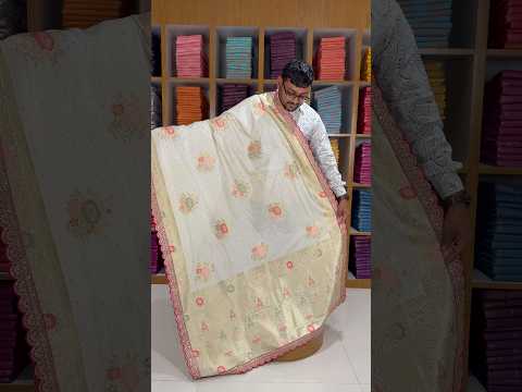 Dolla Silk Embroidery Work Lace Banarasi Saree
