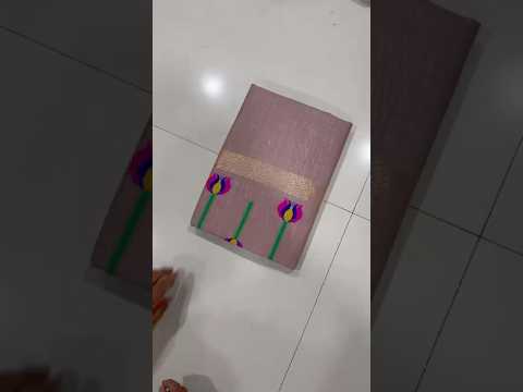 Soft Muga Cotton Meenakari Lotus Saree