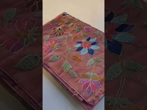 Floral Designer Embroidered Saree