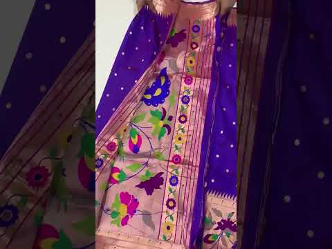 Soft Silk Big Border Peacock Bel Paithani Saree