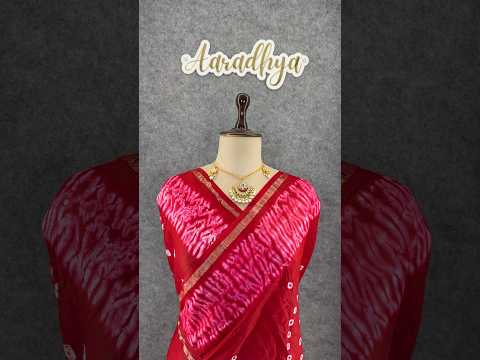 Pure Cotton Hand Dyed Bandhej Sibori Saree