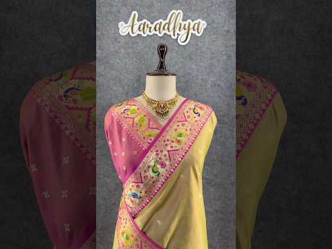 Rajwadi Mor Paithani Zari Butti Saree