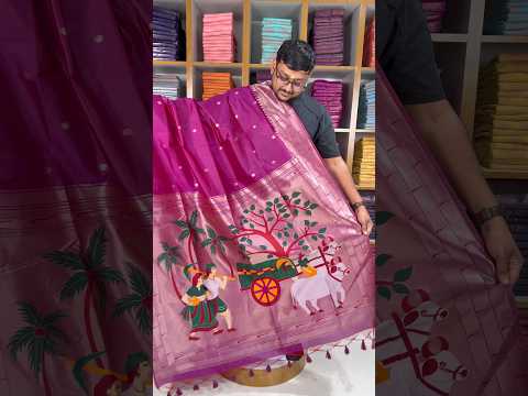Akha Trij Meena Weaving Paithani Saree