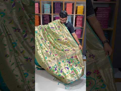 All Over Jaal Weaving Brocket Paithani Soft Silk Saree