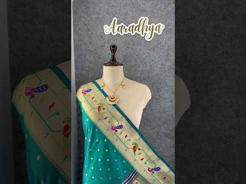 Dupatta - Pure Zari Peacock Motif Paithani Dupatta