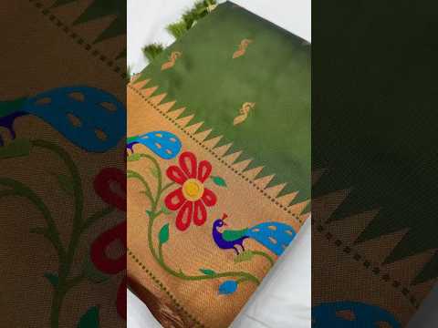 Soft Silk Peacock Design Paithani Saree