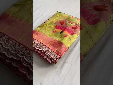 Jaal Paithani Soft Silk Scallop Border Lace Saree