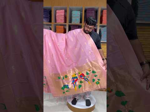 Pure Paithani Multicolor Parrot Weaving Motif Pallu Dupatta