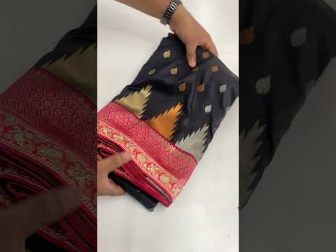 Semi Kanchipuram Temple Weaving Border Saree