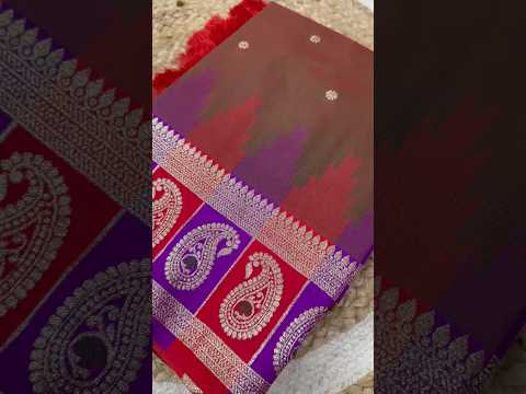 Soft Banarasi Silk Zari Weaving Saree