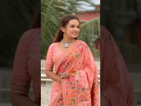 Pashmina Kashmiri Woven Border Saree