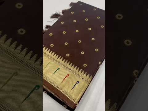 Soft Silk Bindi Muniya Border Paithani Saree