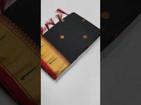 Soft Silk Meenakari Pallu & Zari Buttis Saree
