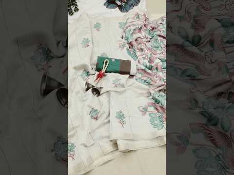 Soft Muga Cotton Saree with Resham Pallu