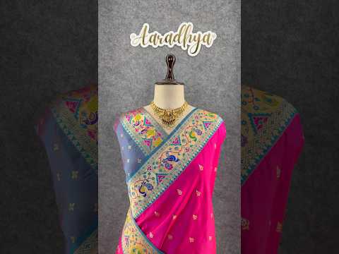 Rajwadi Mor Paithani Zari Butti Saree