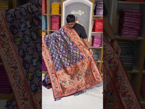 Designer Paithani Patola Sparrow Saree in Banarasi Soft Silk