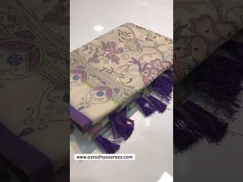 Malai Cotton Katha Printed Saree