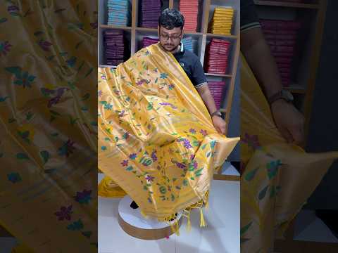 All Over Jaal Weaving Brocket Paithani Soft Silk Saree