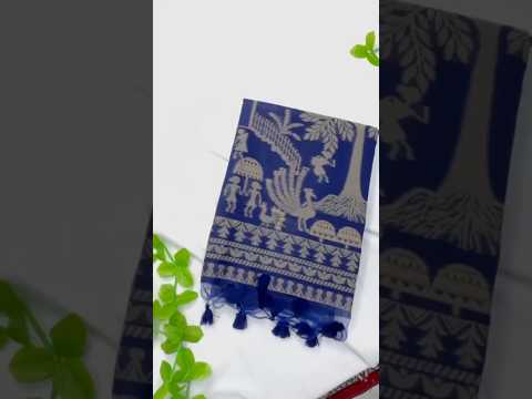Soft Muga Cotton Warli Weaving Saree