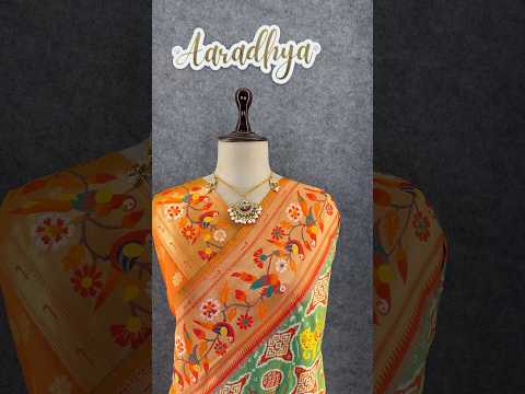 Designer Paithani Patola Sparrow Saree in Banarasi Soft Silk