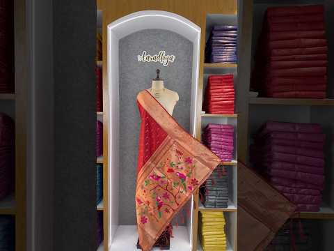 Pure Zari Triple Muniya Border Parrot Paithani Dupatta