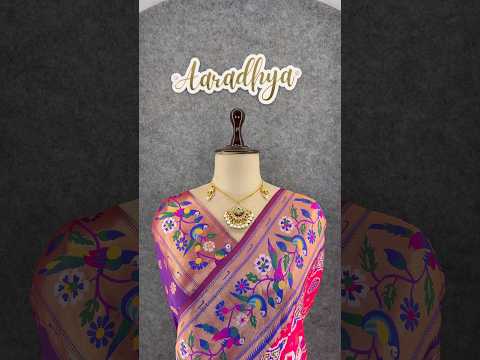Designer Paithani Patola Sparrow Saree in Banarasi Soft Silk