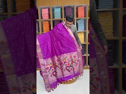 Phoolmala Paithani Soft Khadi Raw Silk Saree