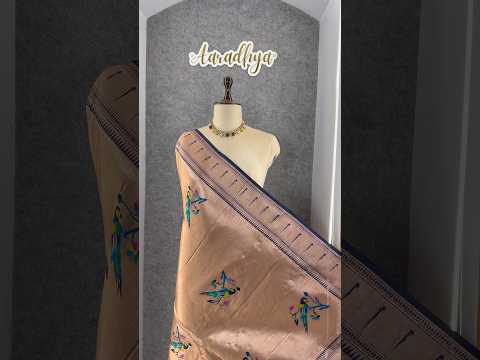 Pure Fully Zari Woven Parrot Motif Paithani Dupatta