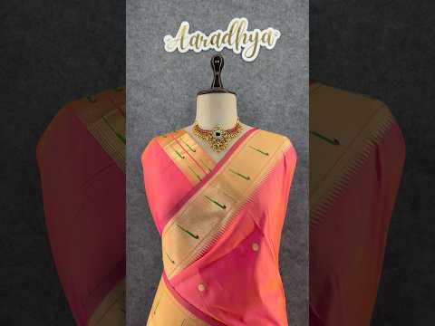 Kanchivaram Paithani Silk Big Parrot Zari Border Saree