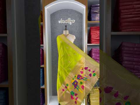 Pure Paithani Multicolor Parrot Weaving Motif Pallu Dupatta